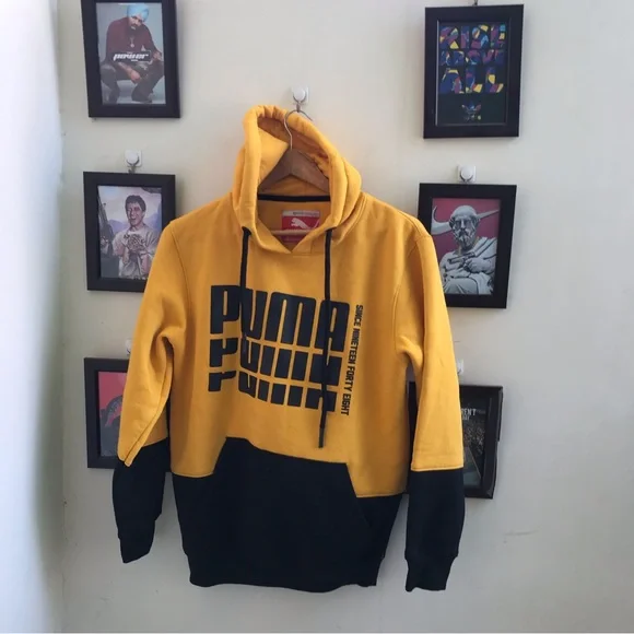 Puma yellow sweatshirt (M-L) - Picture 3 of 5